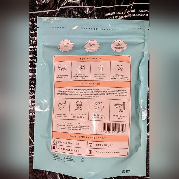 5/75$ FRANK BOD YA-Beauty Scrub - Picture 6 of 6